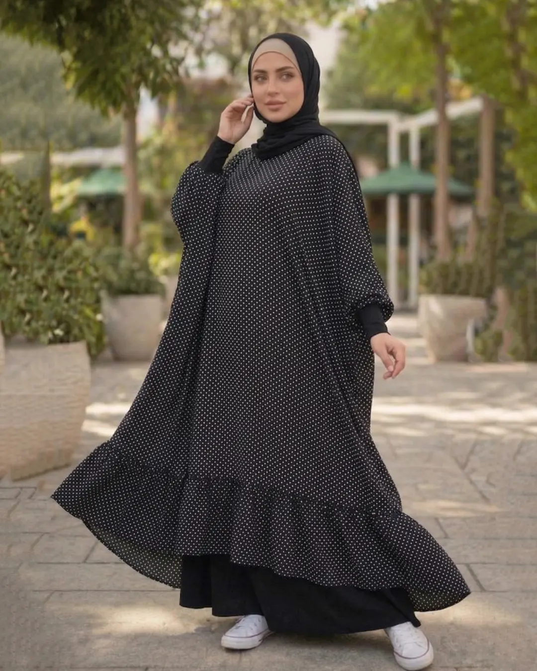 Polka Dot Prayer &amp; Outing Khimar – Elegant Modest Comfort