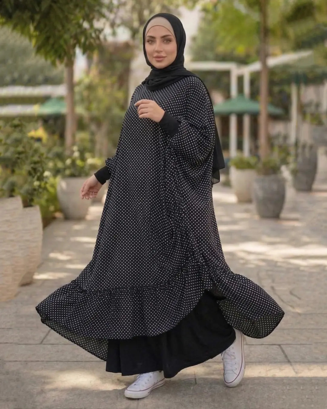 Polka Dot Prayer &amp; Outing Khimar – Elegant Modest Comfort
